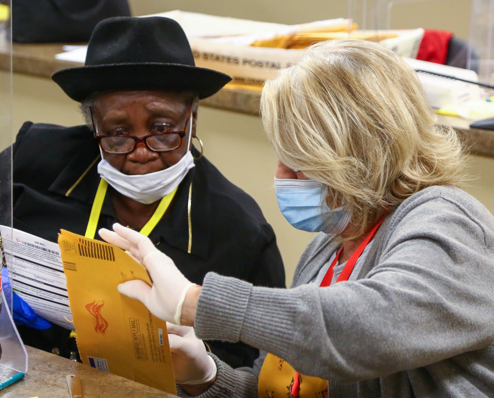 Counting the vote at the Lake County Government Center